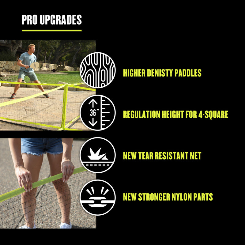 Triumph 4 Square Pickleball Pro | Professional Pickleball Net Set