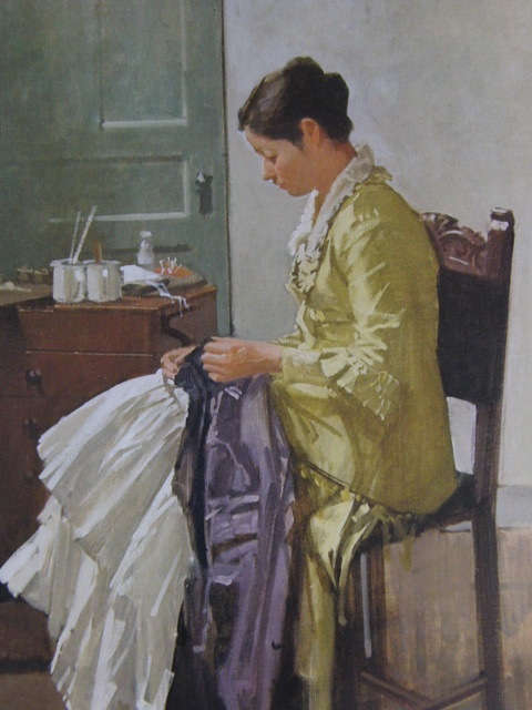 Yahoo!オークション - 小磯良平 【裁縫する女】 希少な大判額装用画集