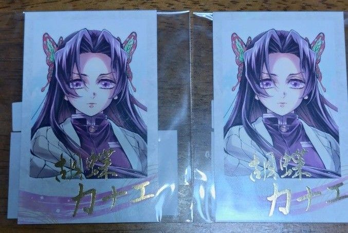 鬼滅の刃 C106 「繋ぐ」リアルWEBSHOPくじ しのぶとカナエ D賞チェキ風