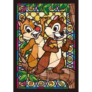 ジグソーパズル ディズニー チップ＆デール ステンドグラス 266ピース