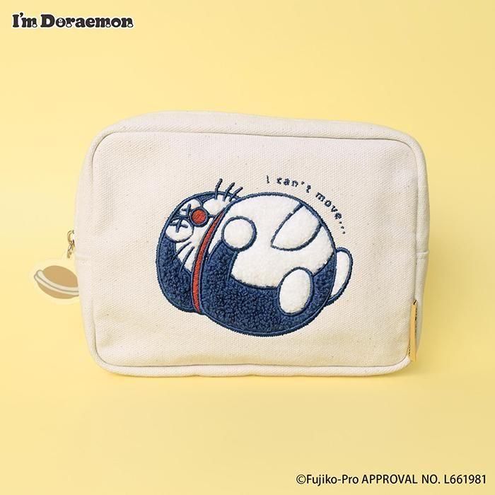 サガラ刺繍ボックスポーチ｜アイムドラえもん｜フラワーリング