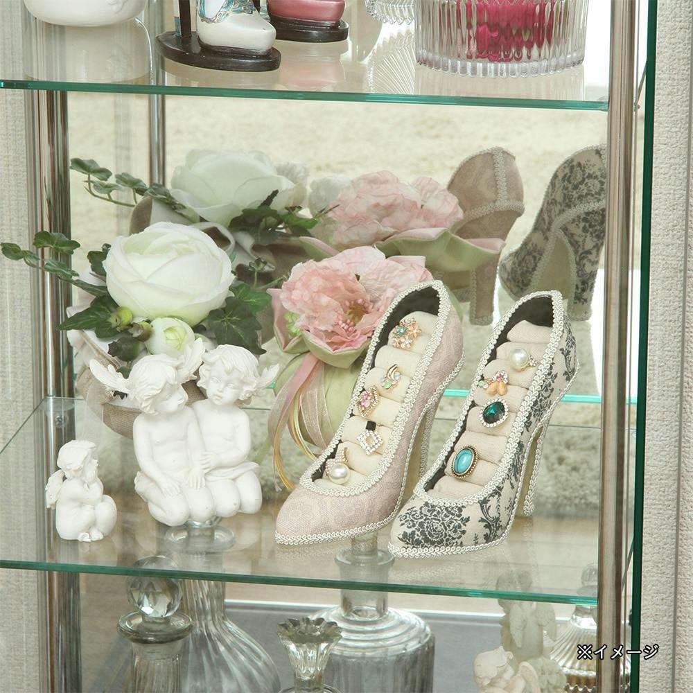 通常WEB売価14800円】ガラスコレクションケース3段(背面ミラー付き