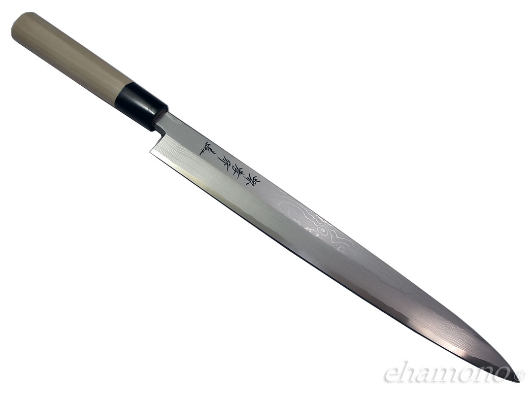 堺孝行 うずしお 白2鋼ダマスカス 柳刃300