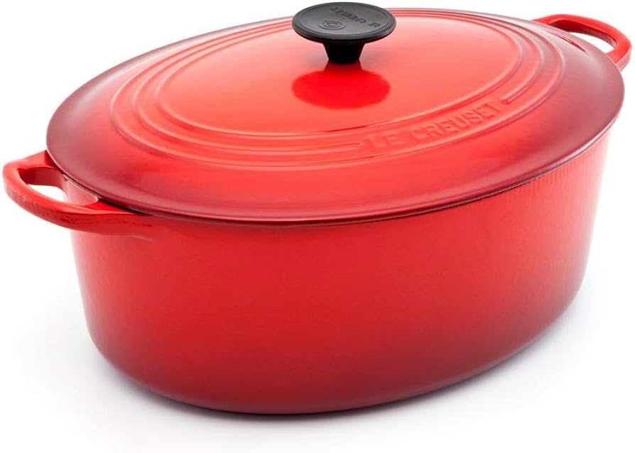 Amazon｜ココット・オーバル 29cm チェリーレッド｜保温調理鍋