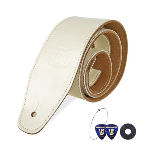 Amazon | [GIMI] 高級本革ギターストラップ 牛革 レザー 快適 耐久性