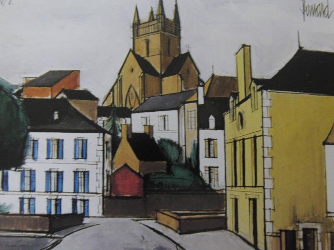 Amazon.co.jp: ベルナールビュッフェ「Quimperle」画集の額装画、人気