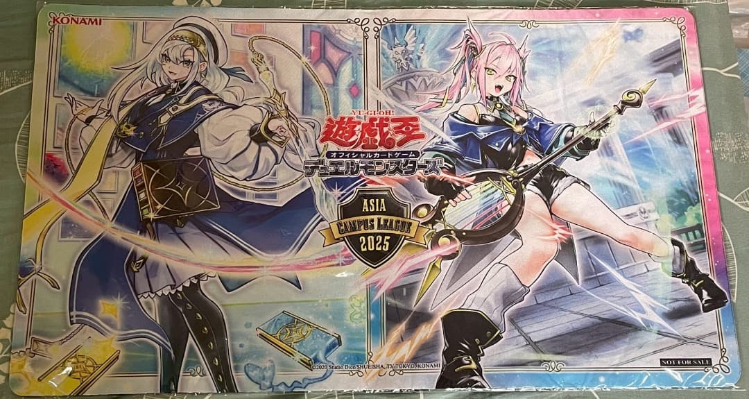 遊戯王　海外限定　プレイマット　神芸学徒 リテラ　ファインメルト　アルトメギア 未開封品】神芸学徒ファインメルト＆神芸学徒リテラ(枠あり)/プレイ