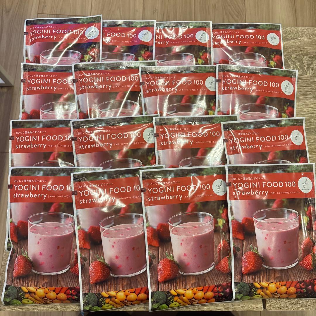 LAVA Yoganic Life ヨギーニフード100 ストロベリー　16個 定期購入】Yoganic Life ヨギーニフード100 ストロベリー(1袋37.5g×21