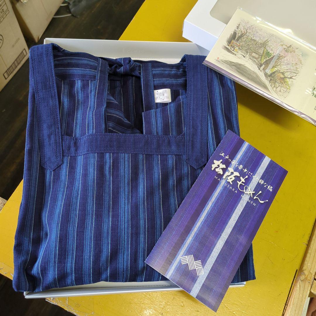 松阪木綿 割烹着 新品 松阪木綿 割ぽう着（後ろボタン） | すべての商品 | おかげ横丁公式