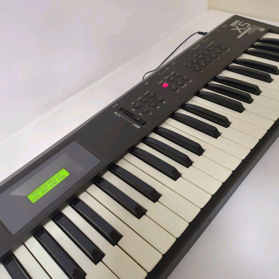 KORG X5 シンセサイザー　ジャンク Korg X5 61-Key Keyboard Synthesizer with Adapter Used from Japan
