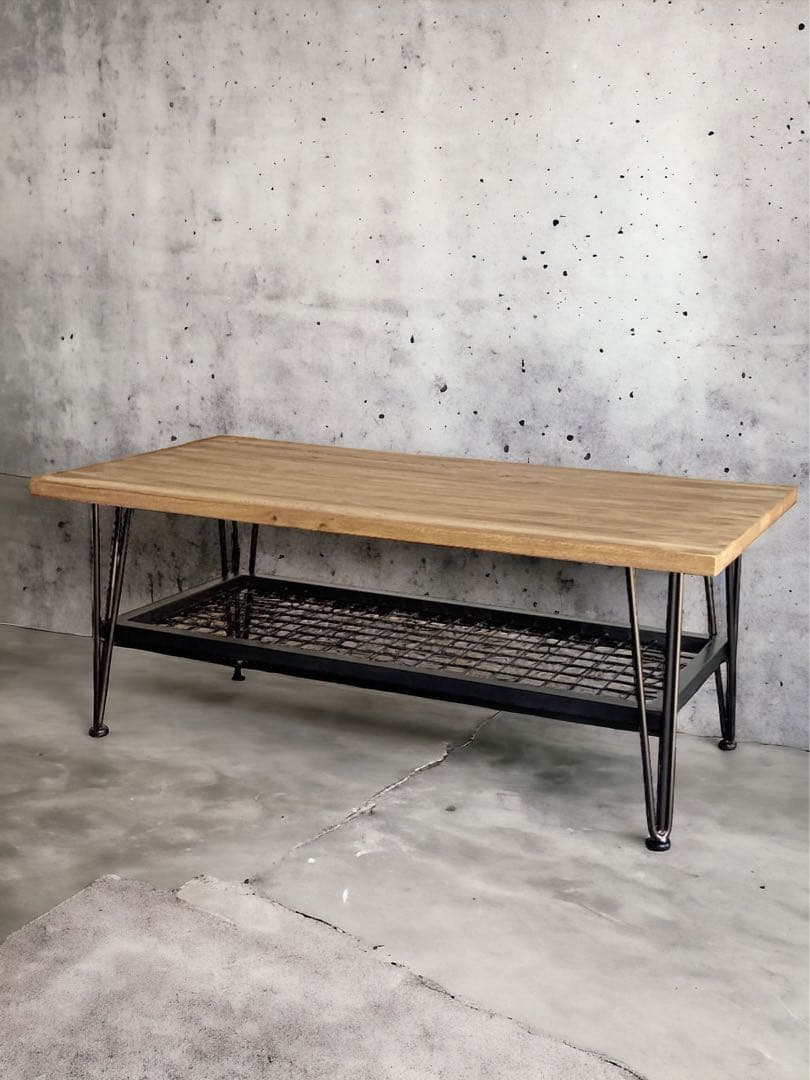 【ブルックリン家具】古材 × ブラックスチール脚 コーヒーテーブル W100 ブルックリンスタイル テーブル インダストリアル」の人気商品一覧