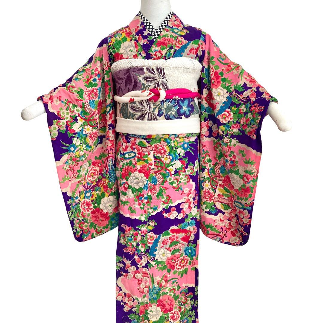 ★専用です★アンティーク女の子 子供着物 七五三 アンティーク着物 NO100 アンティーク着物で七五三】 販売品（通販可） 🌸昭和初期の幼少の